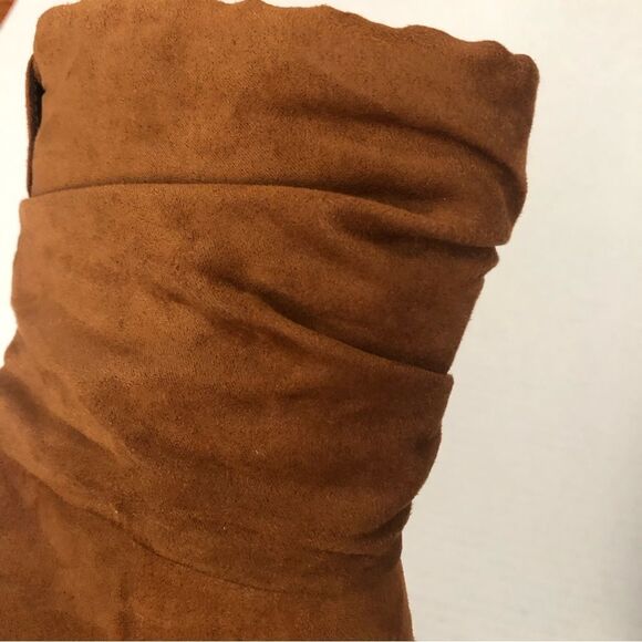 APT. 9 Fabiola Women’s Fashion Slouchy Boots Brown Mid Shalf 3” Heel Siz… - Picture 6 of 8